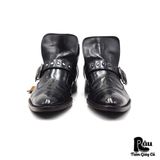  |SIZE 39| STEFANOROSSI M06005 POINTED BUCKLE STRAP DRESS BOOT AV39-7688 