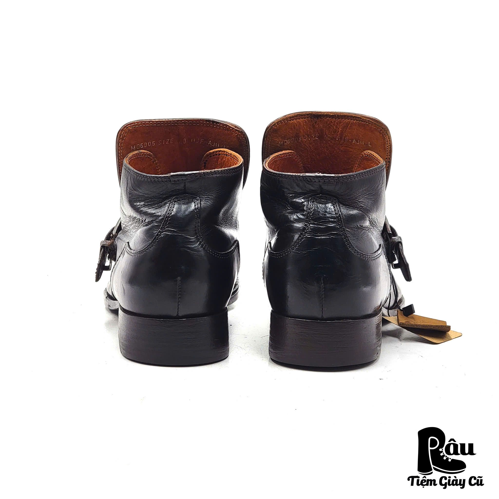  |SIZE 39| STEFANOROSSI M06005 POINTED BUCKLE STRAP DRESS BOOT AV39-7688 