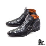  |SIZE 39| STEFANOROSSI M06005 POINTED BUCKLE STRAP DRESS BOOT AV39-7688 