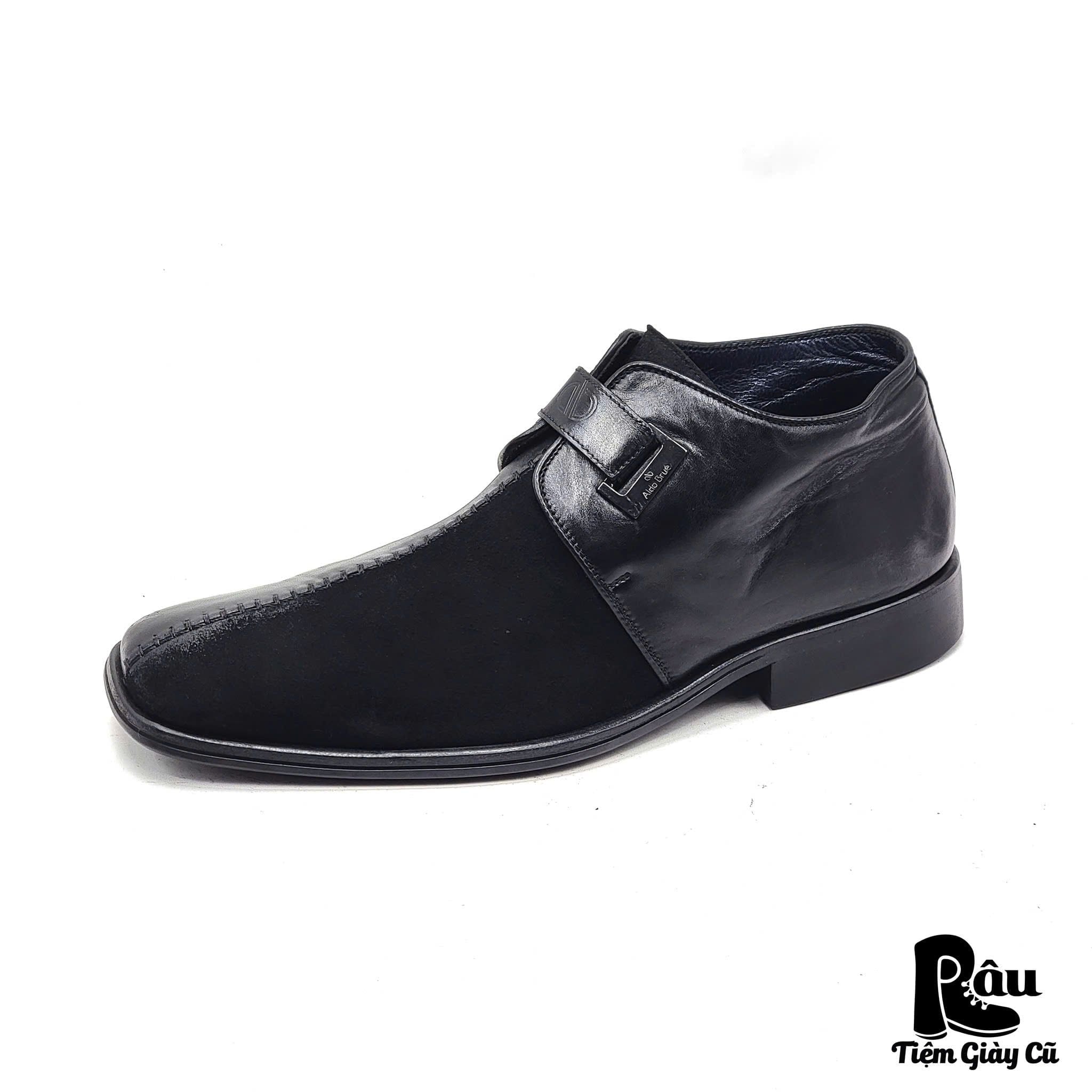  |SIZE 42| ALDO BRUÈ VINTAGE ITALIAN SMOOTH & SUEDE SLIP-ON BOOT AT42-7691 