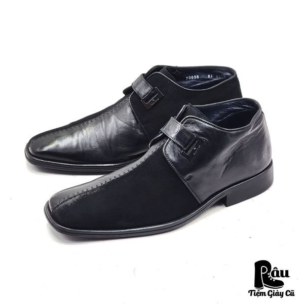  |SIZE 42| ALDO BRUÈ VINTAGE ITALIAN SMOOTH & SUEDE SLIP-ON BOOT AT42-7691 