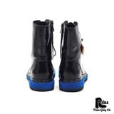  |SIZE 39| JINIWU VANGUARD TRI-COLOR CONTRAST SIDE-ZIP LACE-UP BOOT AT39-7698 
