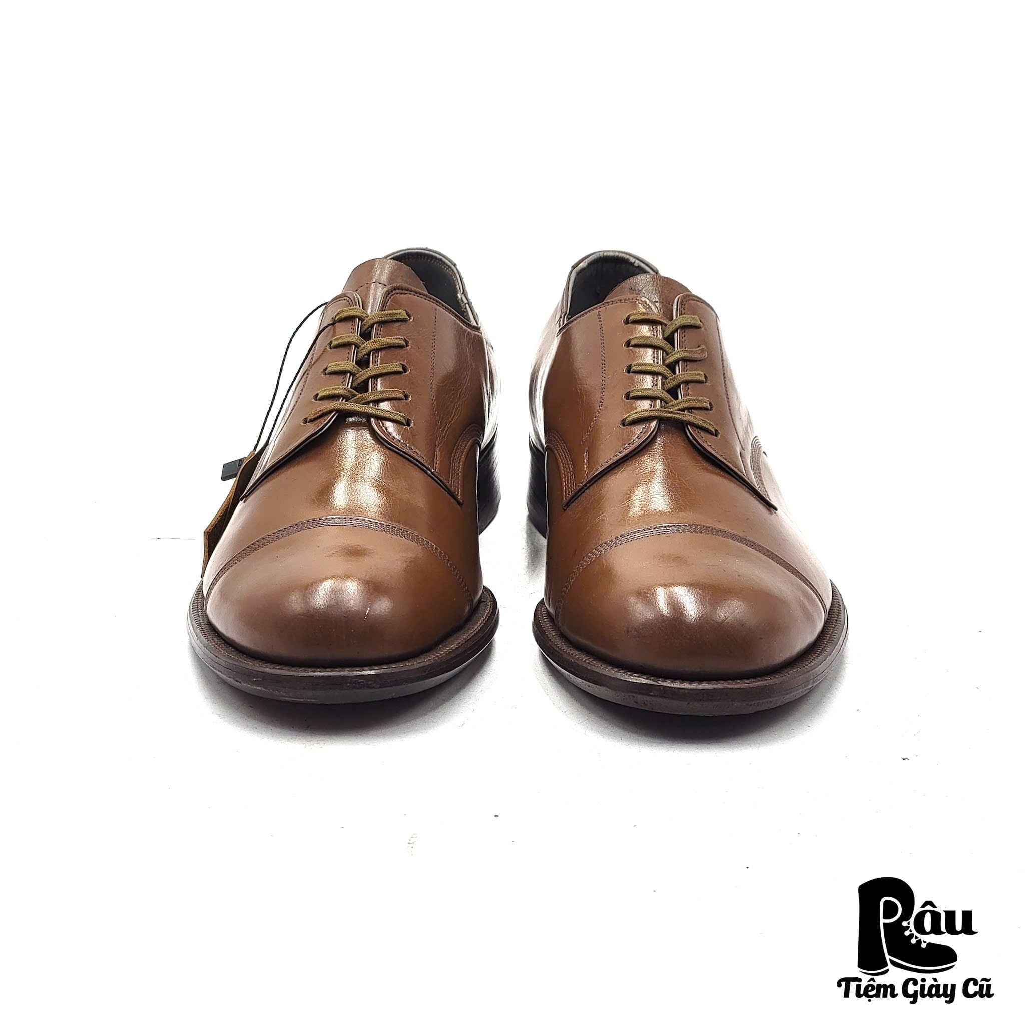  |SIZE 38| VINTAGE HANDMADE GOODYEAR WELTED SERVICE SHOES AW38-7706 