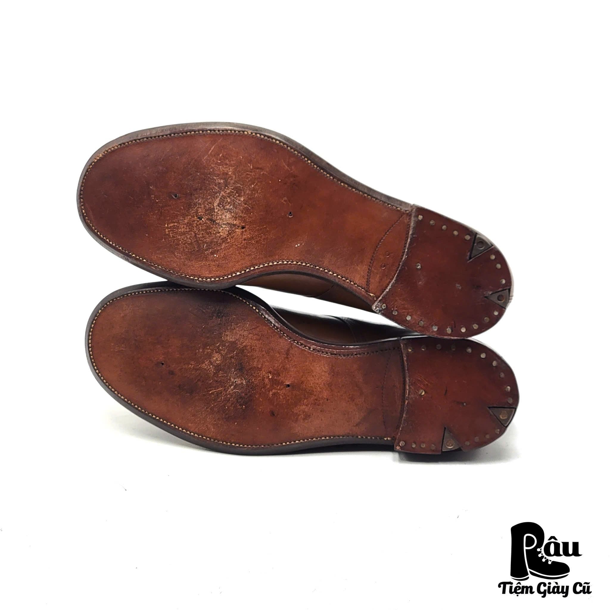  |SIZE 38| VINTAGE HANDMADE GOODYEAR WELTED SERVICE SHOES AW38-7706 