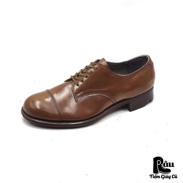  |SIZE 38| VINTAGE HANDMADE GOODYEAR WELTED SERVICE SHOES AW38-7706 