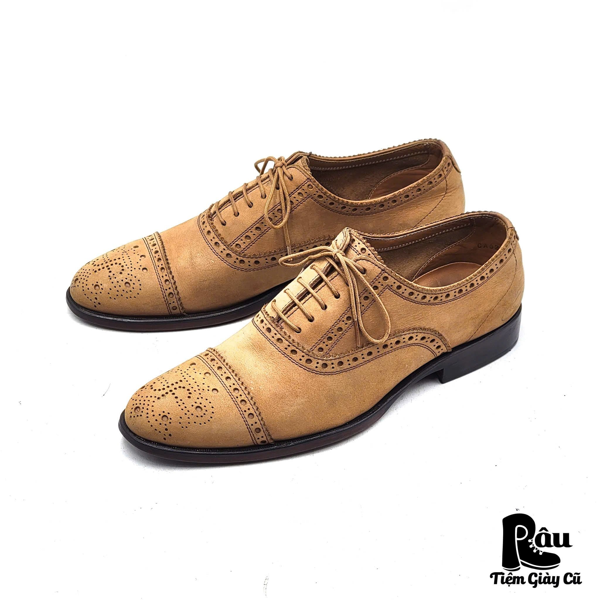  |SIZE 38| JOHN FLUEVOG GATEWAY BRANDENBURG CLASSIC CAPPED TOE BROGUE SHOES Z38-7707 