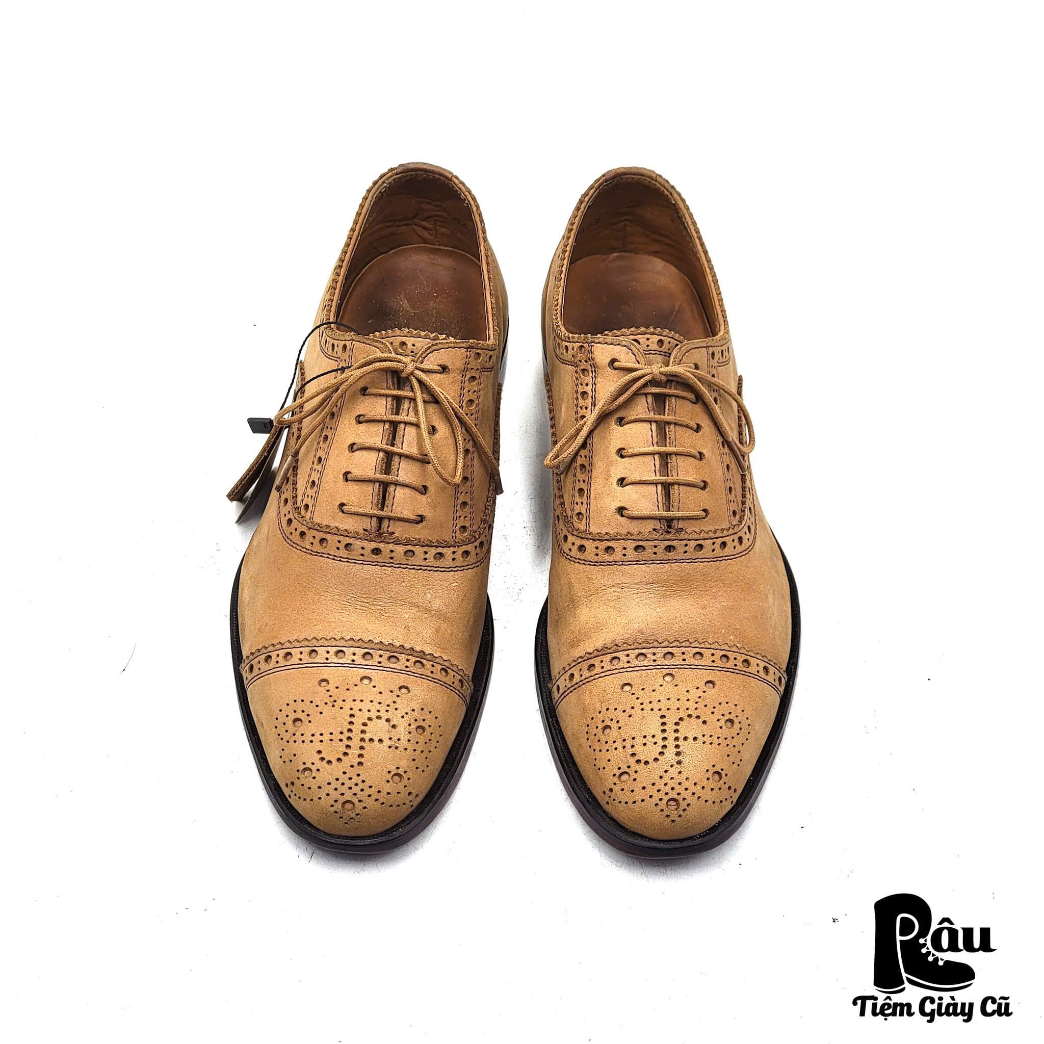  |SIZE 38| JOHN FLUEVOG GATEWAY BRANDENBURG CLASSIC CAPPED TOE BROGUE SHOES Z38-7707 