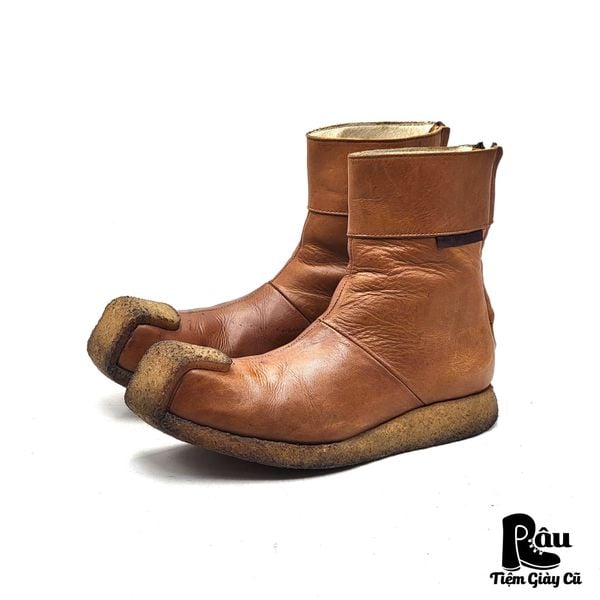  |SIZE 37| HERETIC-GOES-ROUND VINTAGE 90S CREEPER BACK-ZIP BOOT Z37-7702 