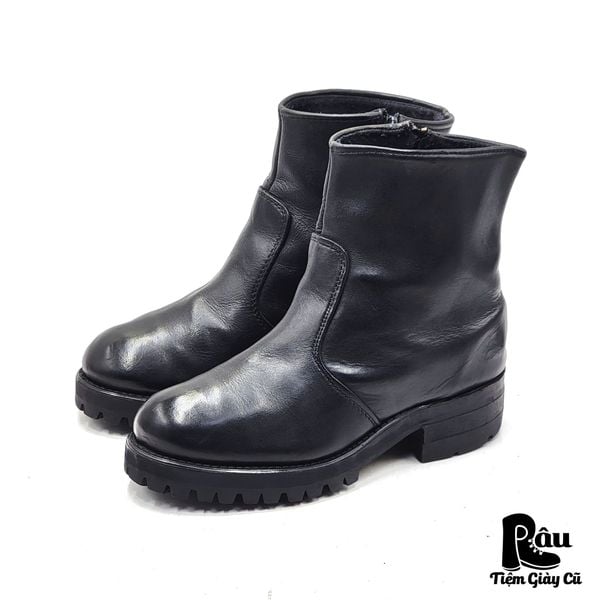  |SIZE 40| DURANGO BLACK SIDE-ZIP VIBRAM LUG SOLE WORK BOOT AV40-7773 