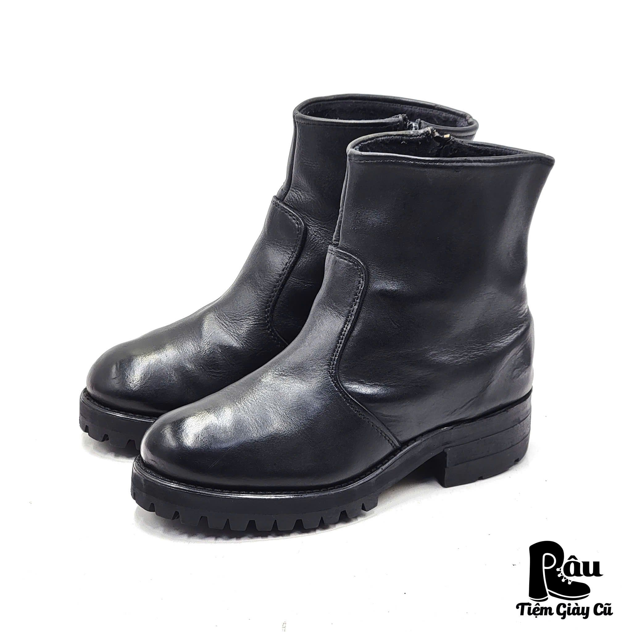  |SIZE 40| DURANGO BLACK SIDE-ZIP VIBRAM LUG SOLE WORK BOOT AV40-7773 