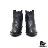  |SIZE 37| CINZIA ARAIA MINIMAL POINTED VEGTAN DOUBLE SIDE-ZIP ANKLE BOOT Z37-7809 