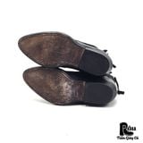  |SIZE 37| CINZIA ARAIA MINIMAL POINTED VEGTAN DOUBLE SIDE-ZIP ANKLE BOOT Z37-7809 