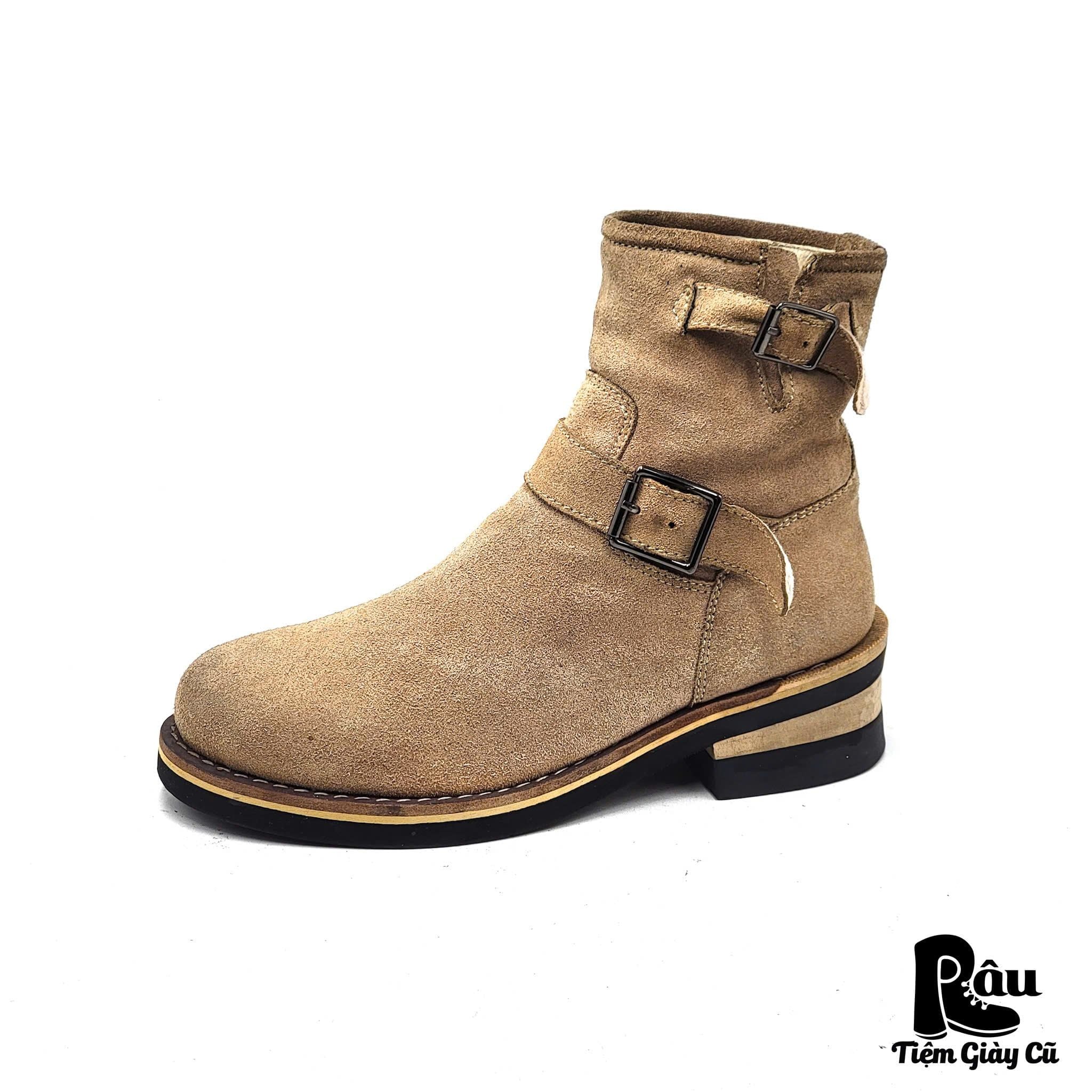  |SIZE 39| GOD & BLESS GB-9808 SUEDE SHORT ENGINEER BOOT Z39-7806 