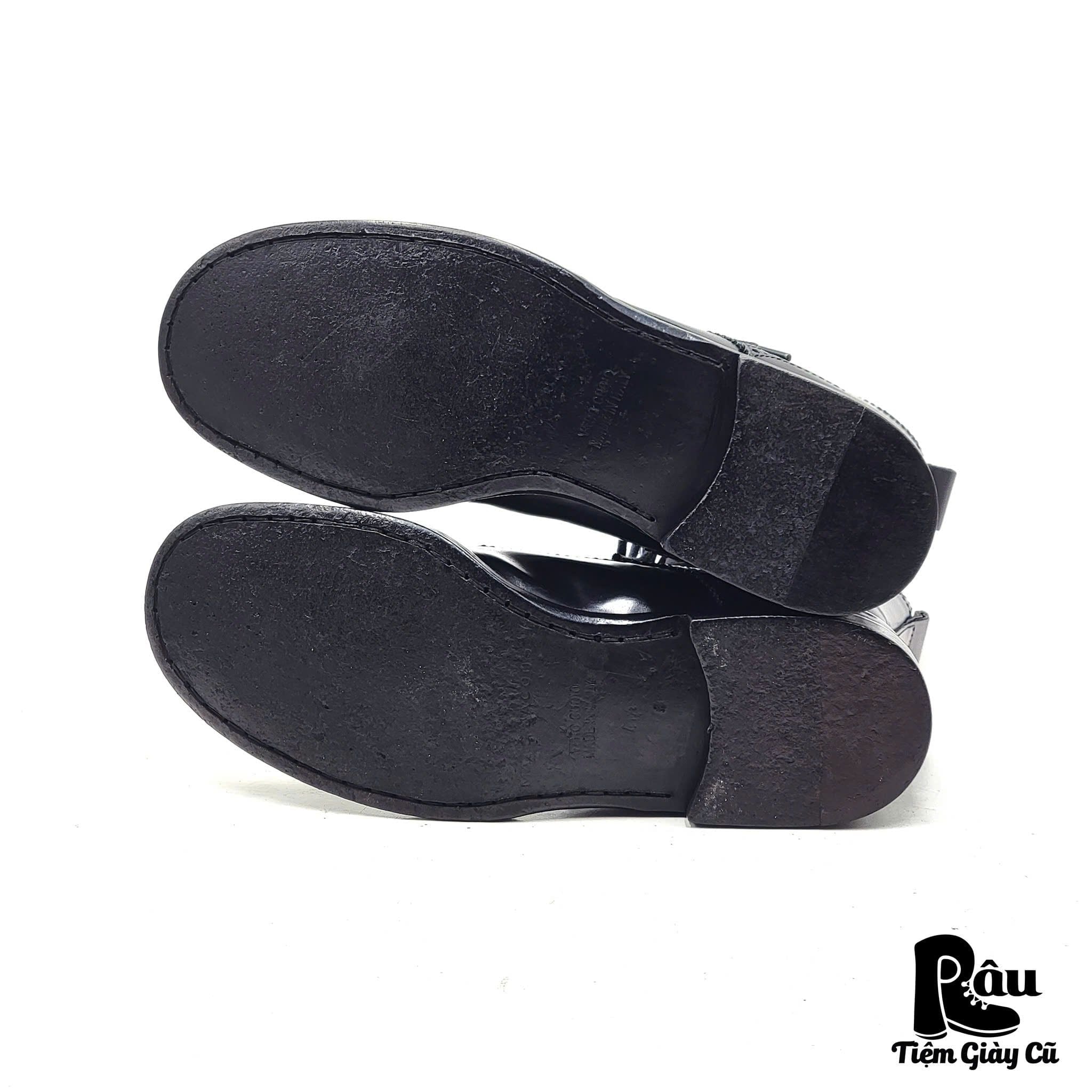  |SIZE 39| MARC JACOBS BA0064 BLACK PATENT BROGUE LACE-UP BOOT Z39-7805 