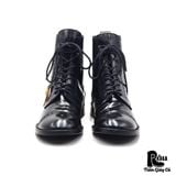  |SIZE 39| MARC JACOBS BA0064 BLACK PATENT BROGUE LACE-UP BOOT Z39-7805 