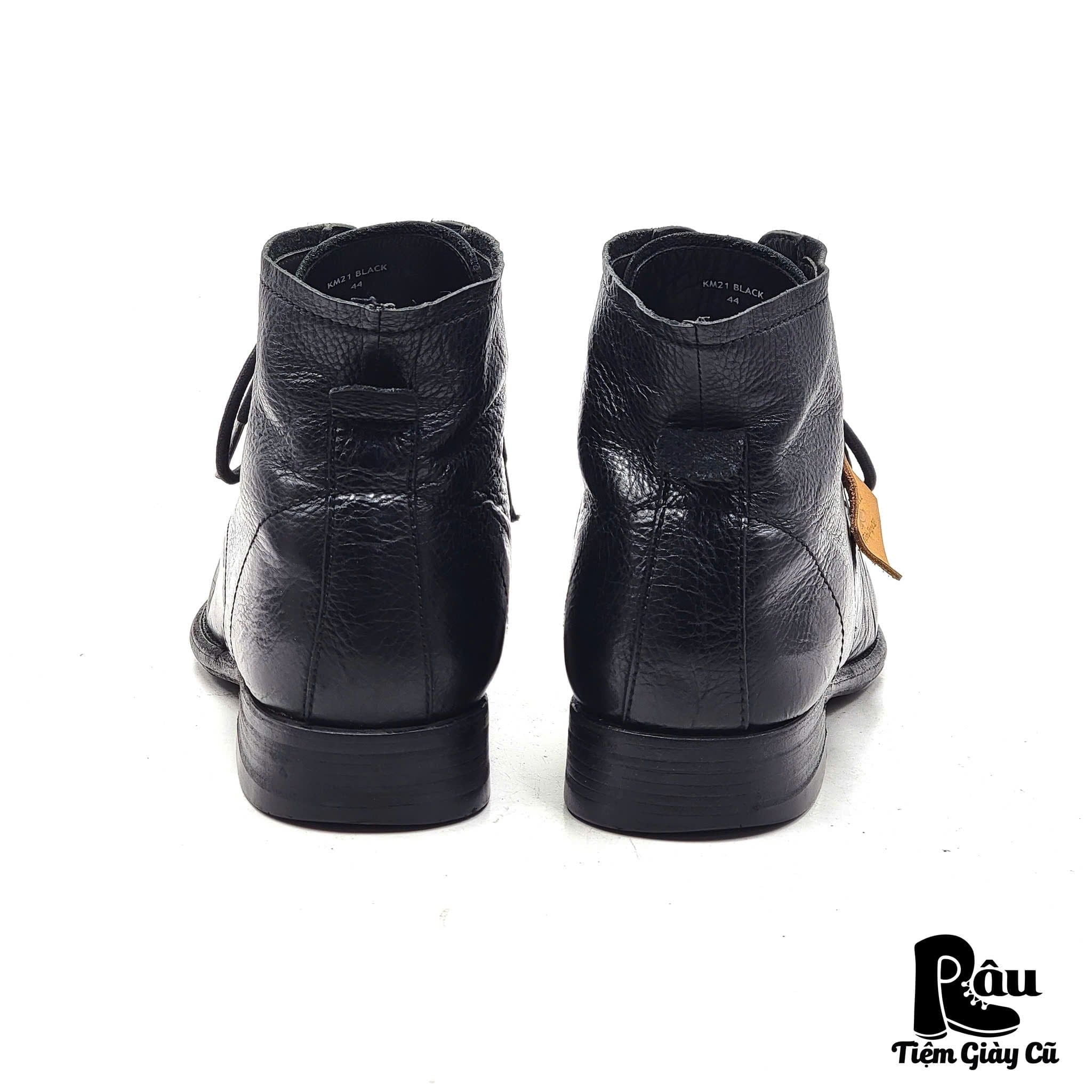  |SIZE 44| BLACKSTONE KM21 BLACK LACE-UP BOOT Z44-7787 