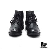  |SIZE 44| BLACKSTONE KM21 BLACK LACE-UP BOOT Z44-7787 