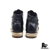  |SIZE 43| A.S.98 BLACK & WHITE CONTRAST LACE-UP BOOT Z43-7794 