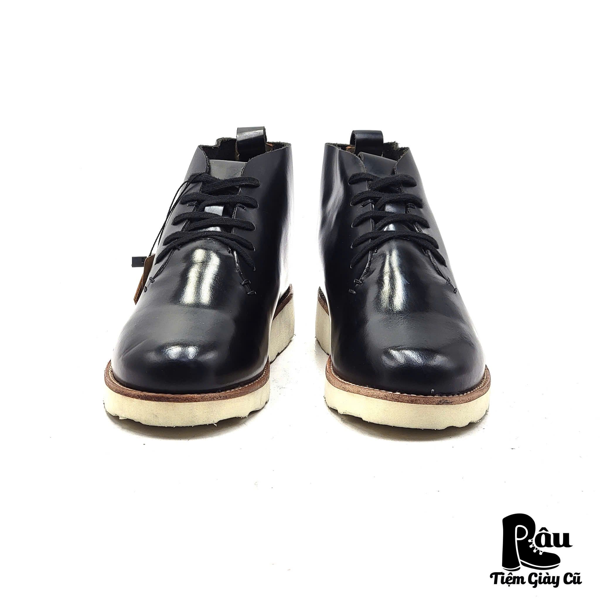  |SIZE 39| IKIRU MINIMAL ROUND-TOE RAW CUT LACE-UP BOOT Z39-7800 