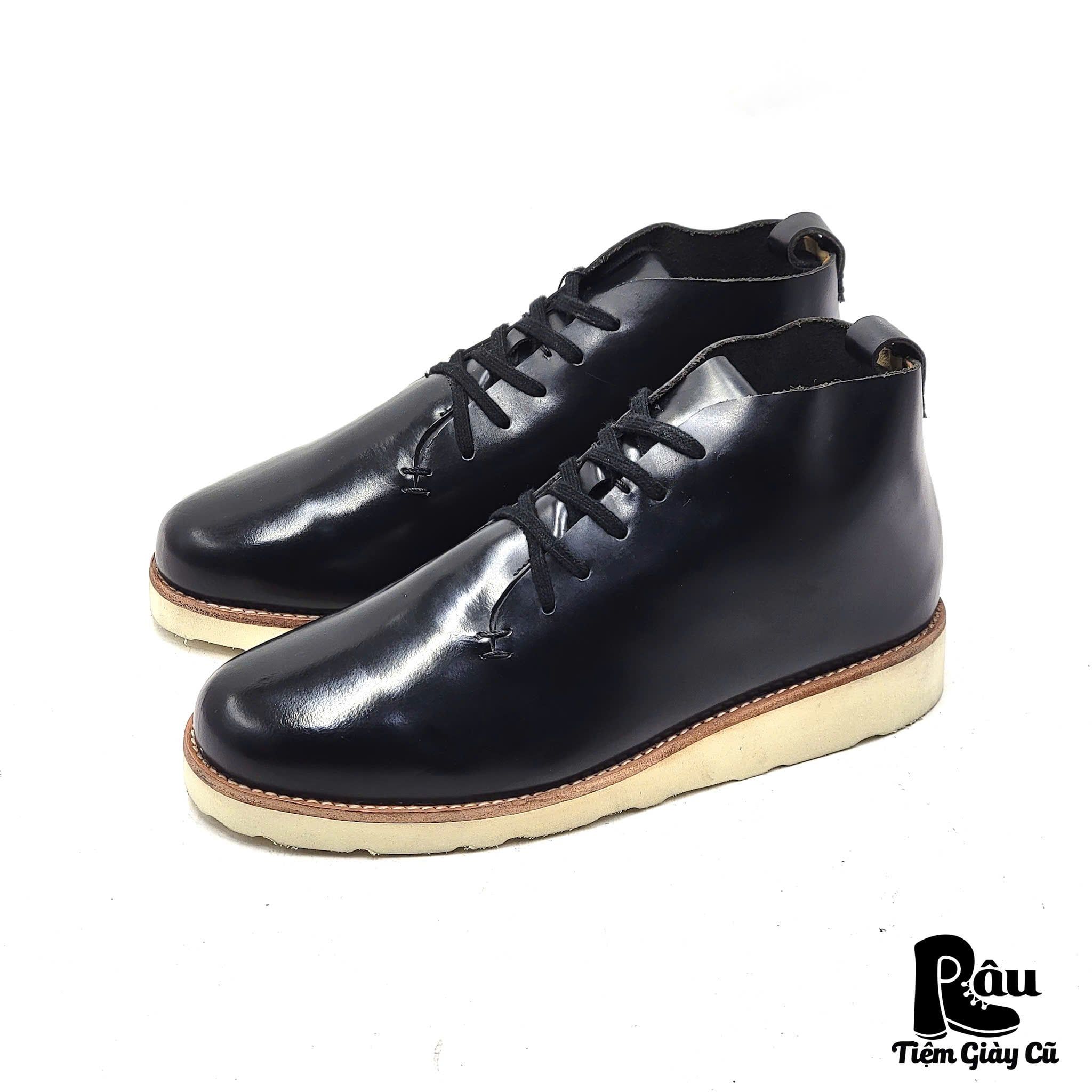  |SIZE 39| IKIRU MINIMAL ROUND-TOE RAW CUT LACE-UP BOOT Z39-7800 