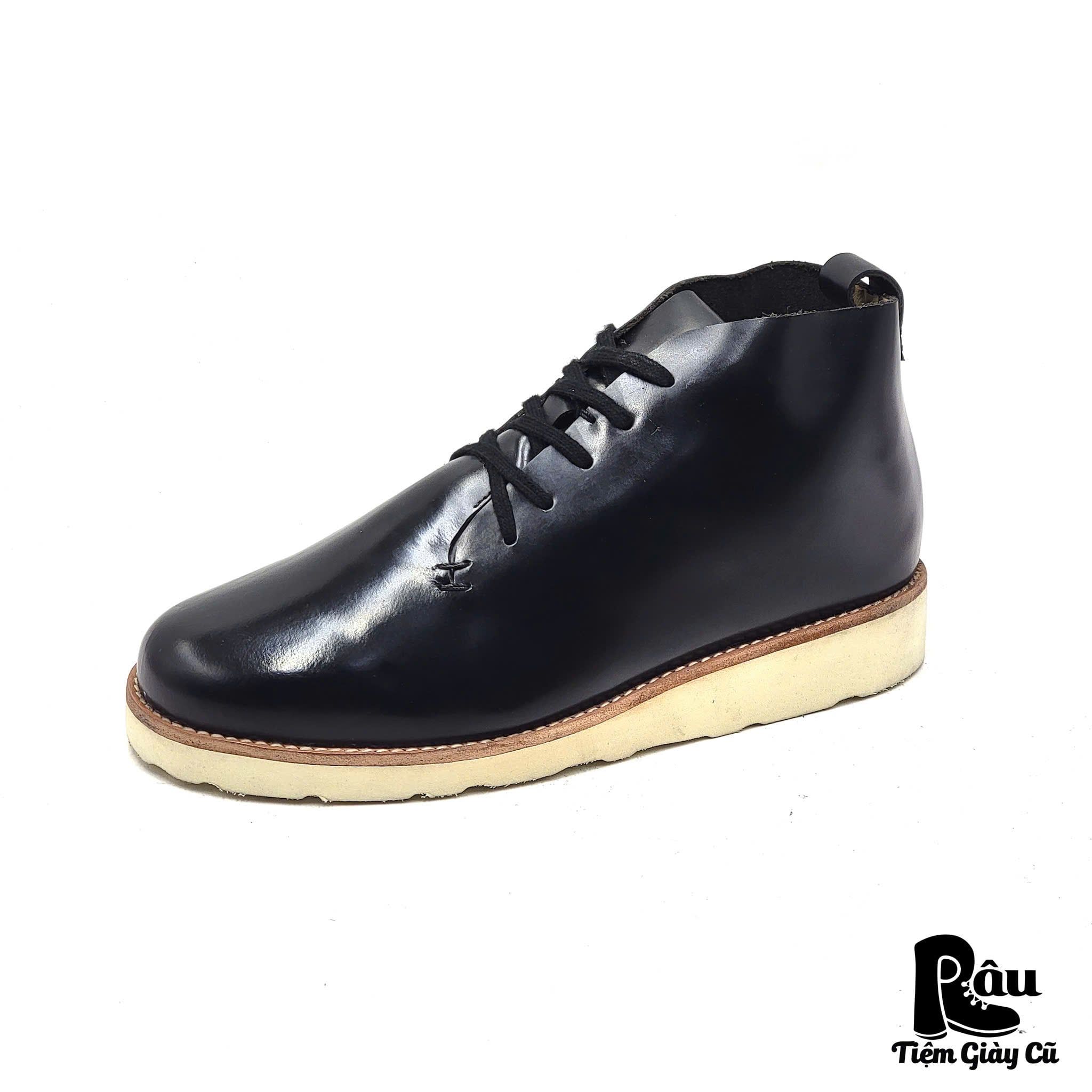  |SIZE 39| IKIRU MINIMAL ROUND-TOE RAW CUT LACE-UP BOOT Z39-7800 