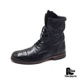  |SIZE 44| MINELLI 658 BLACK LACE-UP BOOT Z41-7798 