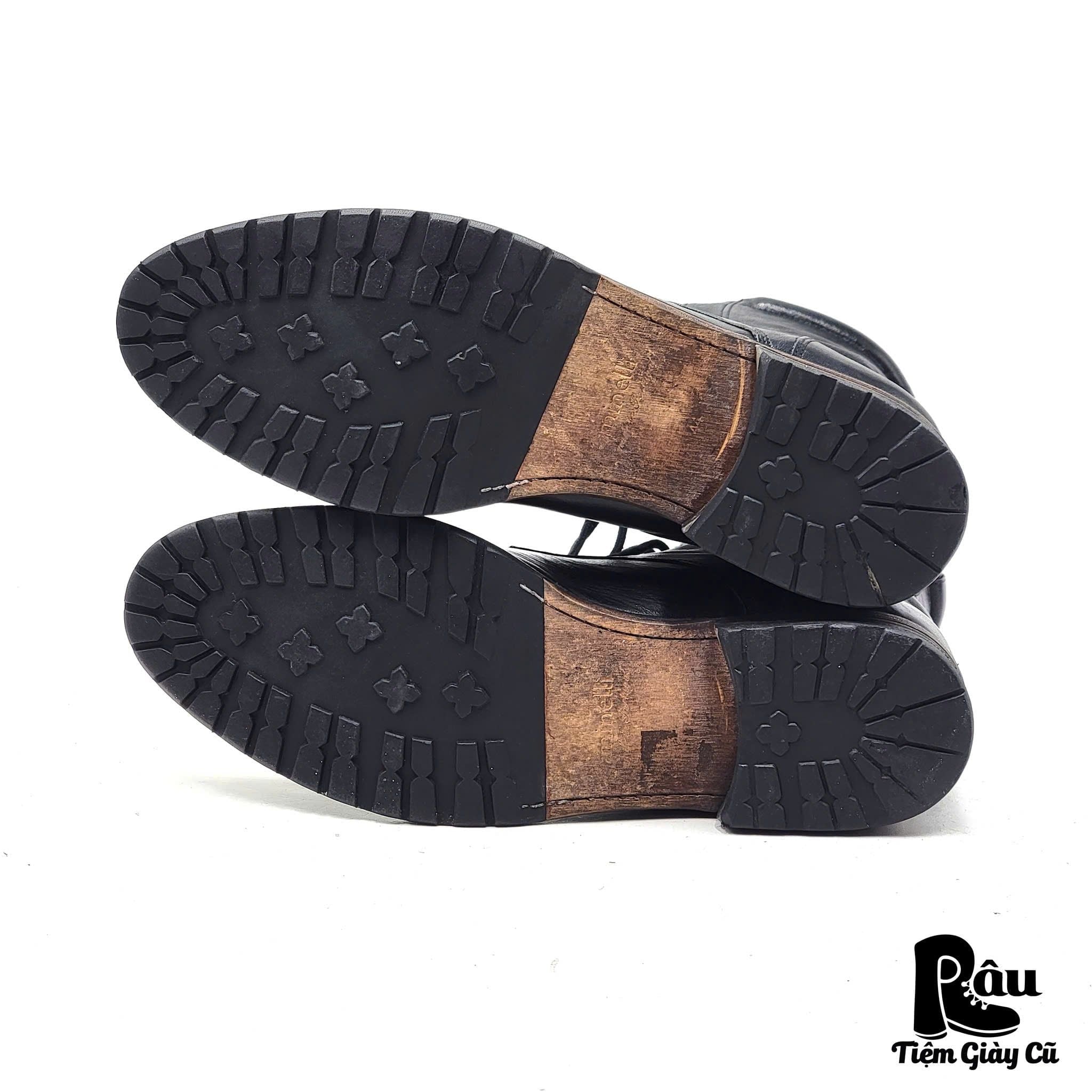  |SIZE 44| MINELLI 658 BLACK LACE-UP BOOT Z41-7798 