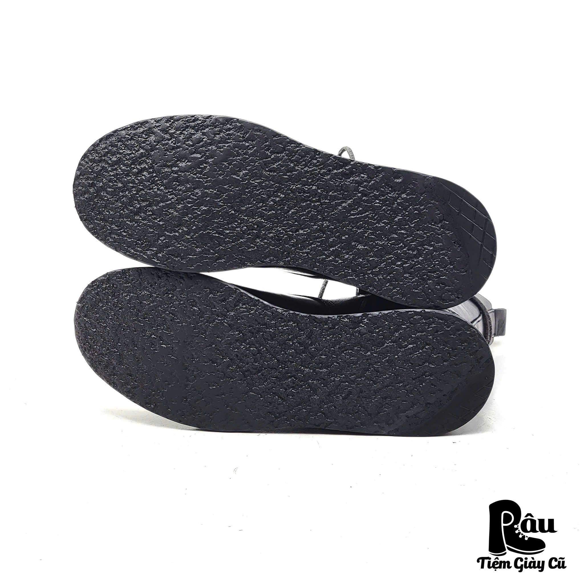  |SIZE 41| BLACK 9-INCH SIDE-ZIP LACE-UP BOOT AV41-7797 