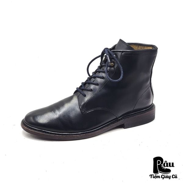  |SIZE 38| FRYE 76650 PLAIN-TOE LACE-UP BOOT Z38-7790 