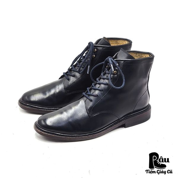  |SIZE 38| FRYE 76650 PLAIN-TOE LACE-UP BOOT Z38-7790 