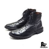  |SIZE 43| ON BOARD BLACK LUG SOLE PLAIN TOE LACE-UP BOOT Z43-7802 