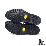  |SIZE 43| ON BOARD BLACK LUG SOLE PLAIN TOE LACE-UP BOOT Z43-7802 