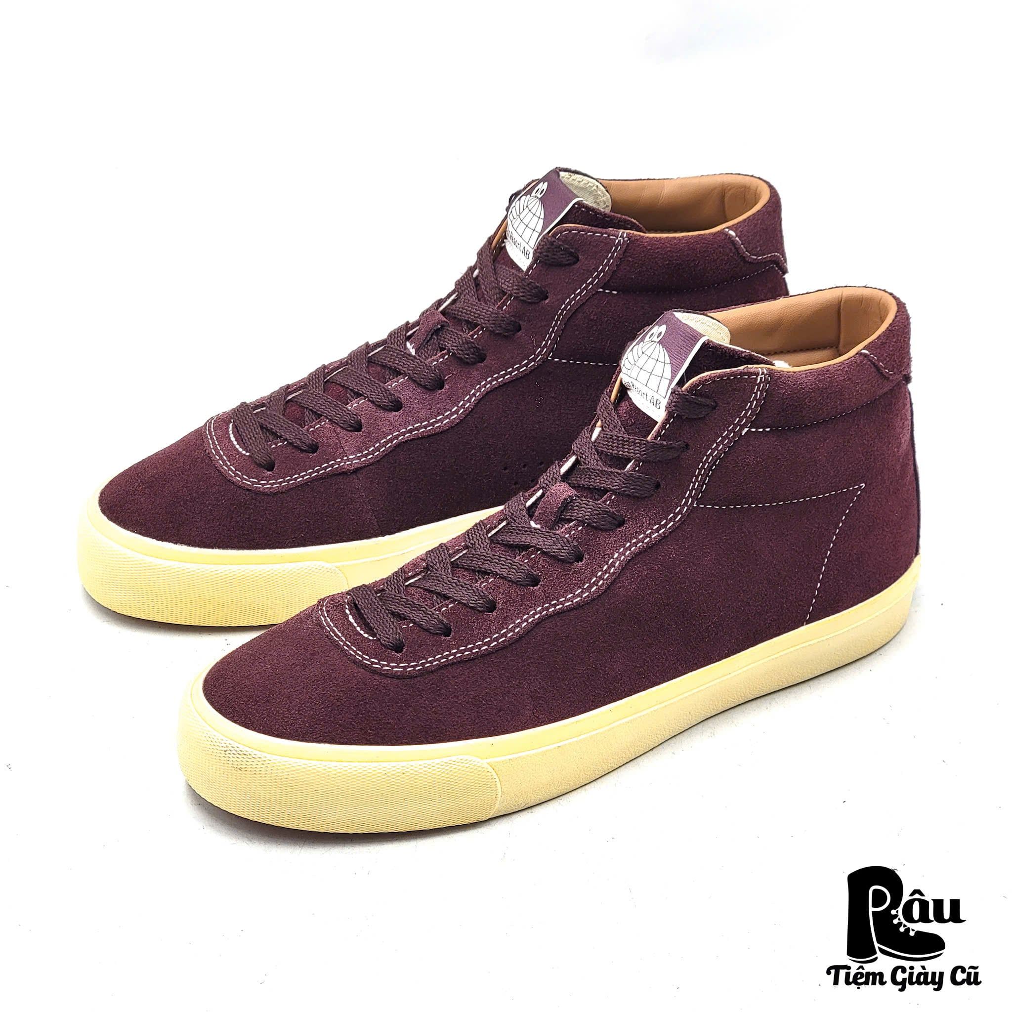  |SIZE 42| LAST RESORT AB VM001-HI PURPLE SUEDE SKATE SHOES Z42-7853 