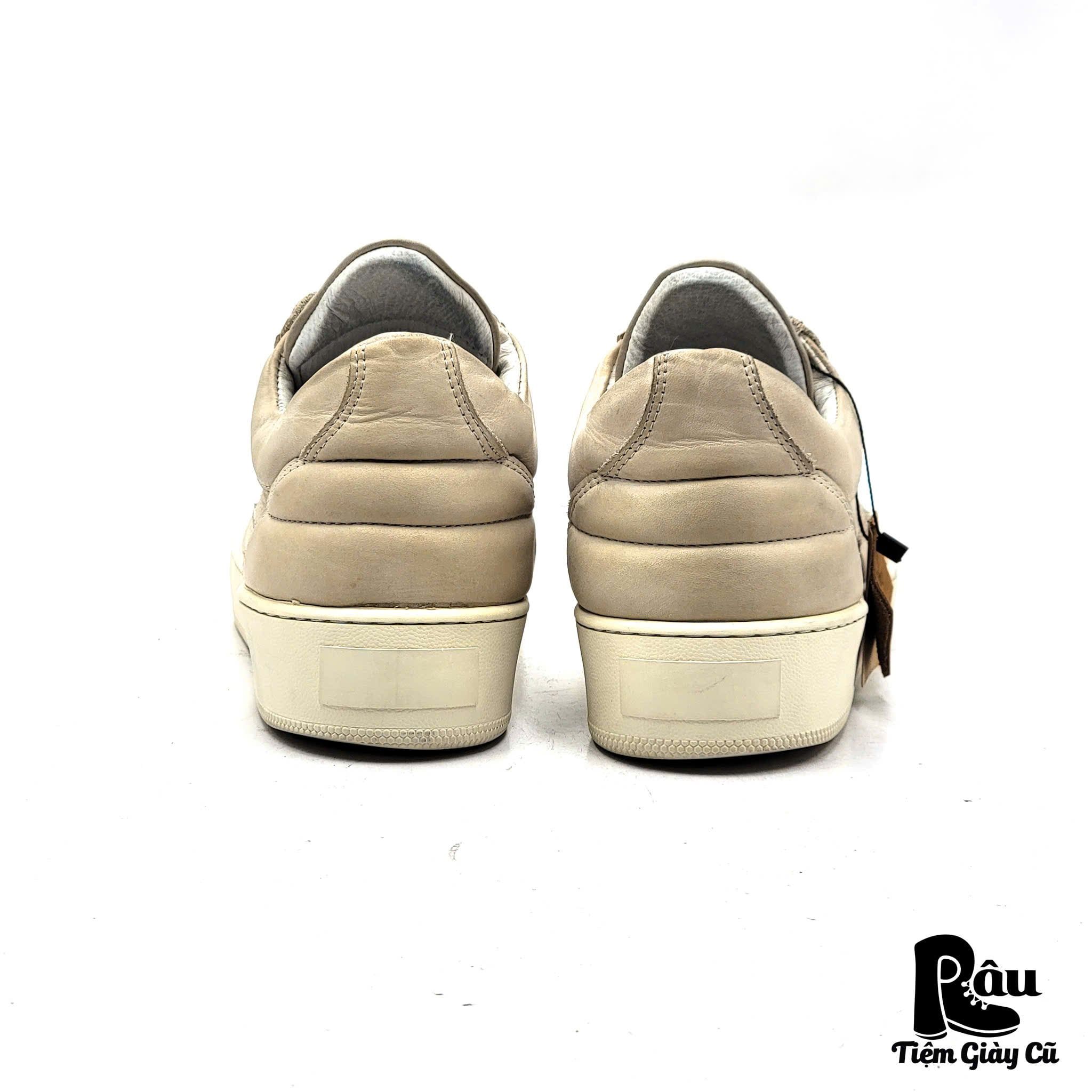  |SIZE 39| FILLING PIECES BEIGE LOW-TOP NUBUCK LEATHER SNEAKER Z39-7860 