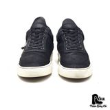  |SIZE 43| FILLING PIECES BLACK PERFORATED LOW-TOP LEATHER SNEAKER Z43-7859 