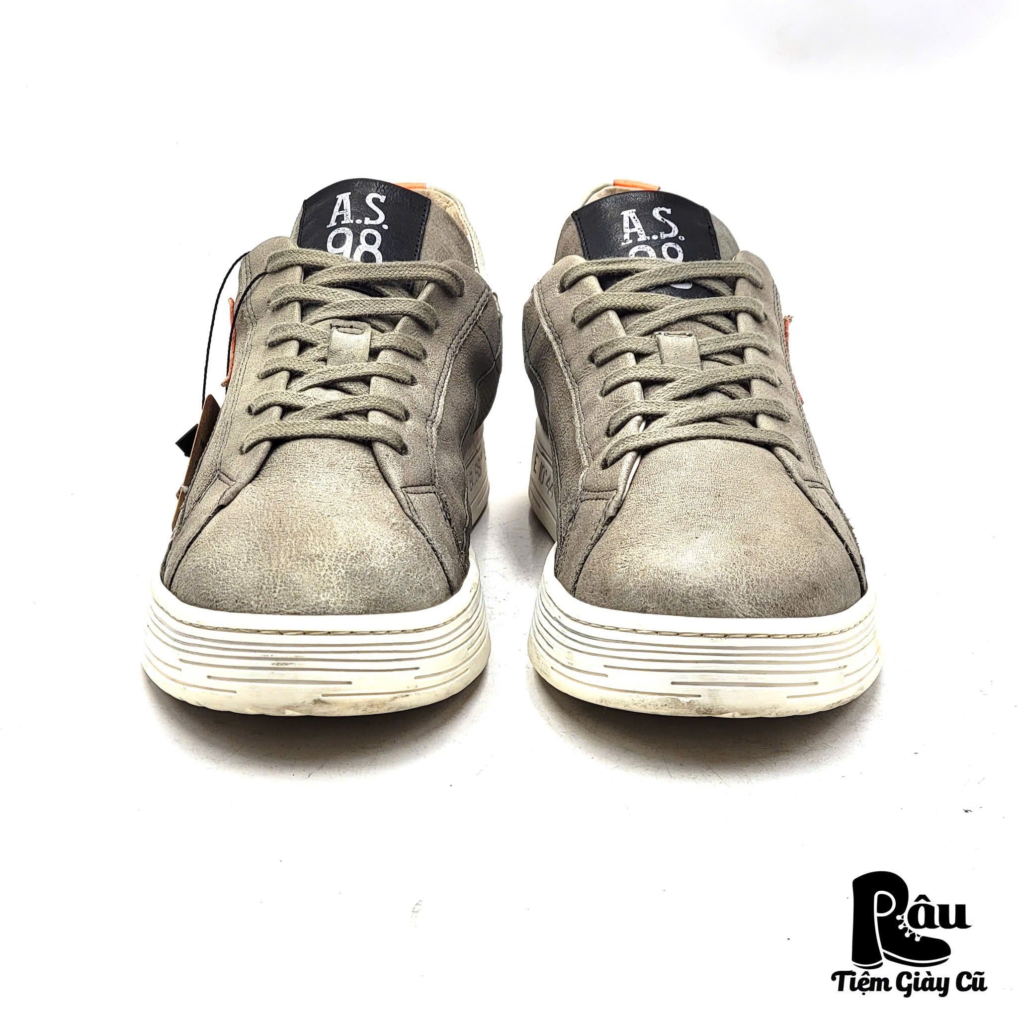  |SIZE 40| A.S.98 LETTERA LOW-TOP LEATHER SNEAKER Z40-7990 