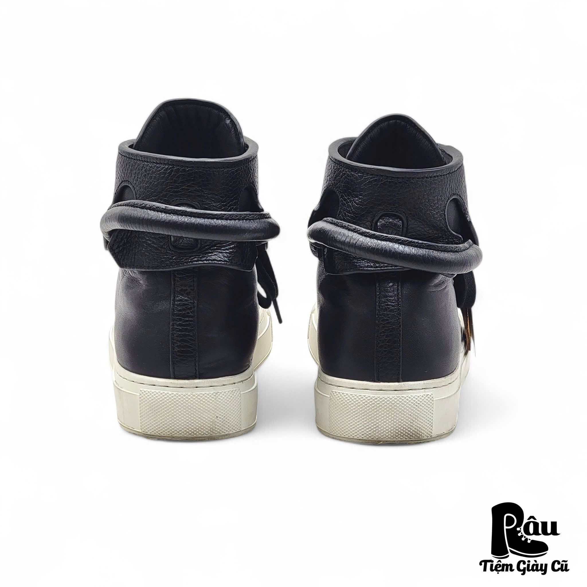  |SIZE 39| BUSCEMI 125MM HIGH-TOP LEATHER SNEAKER Z39-7858 