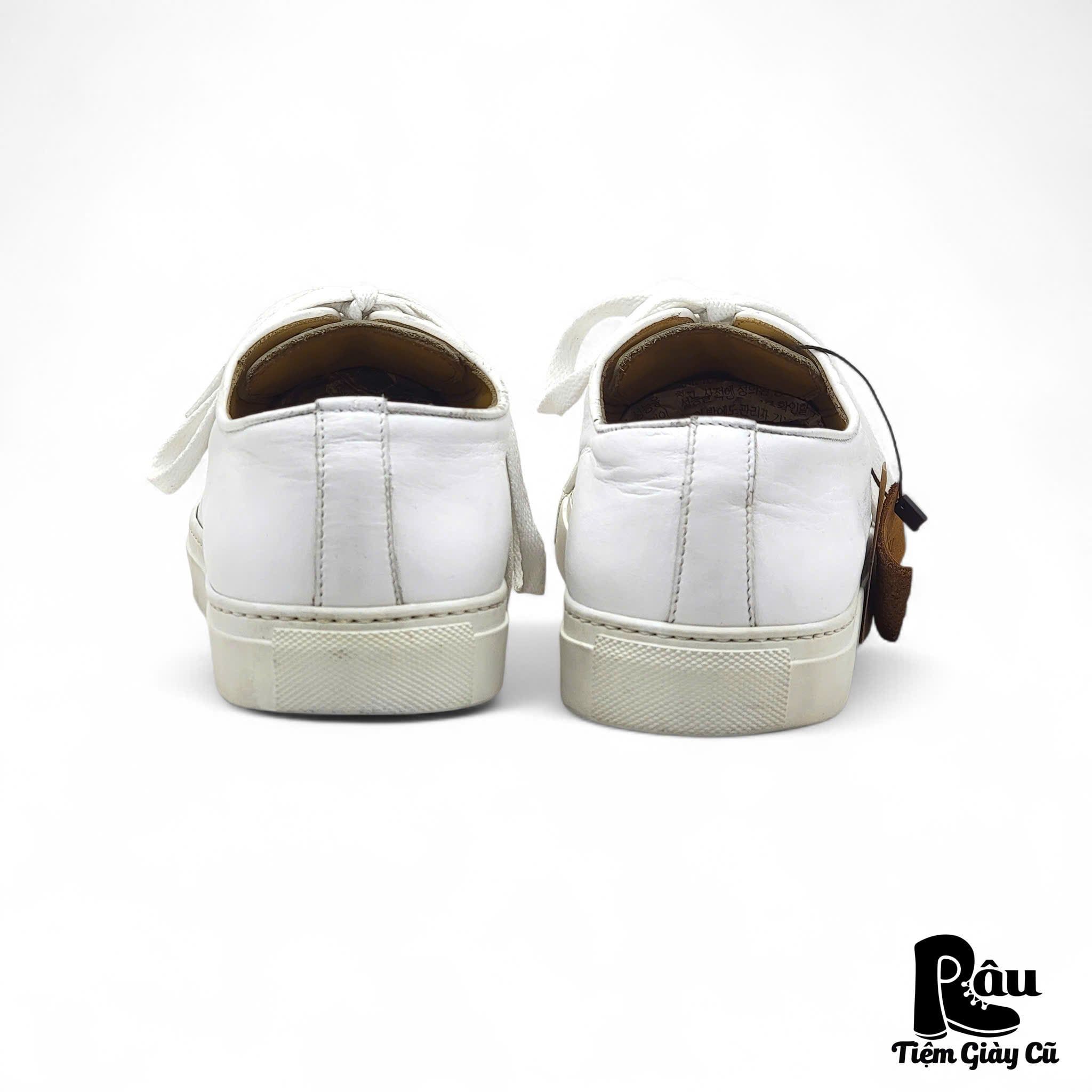  |SIZE 40| GENUIO WHOLECUT MINIMAL LOW-TOP LEATHER SNEAKER Z40-7989 