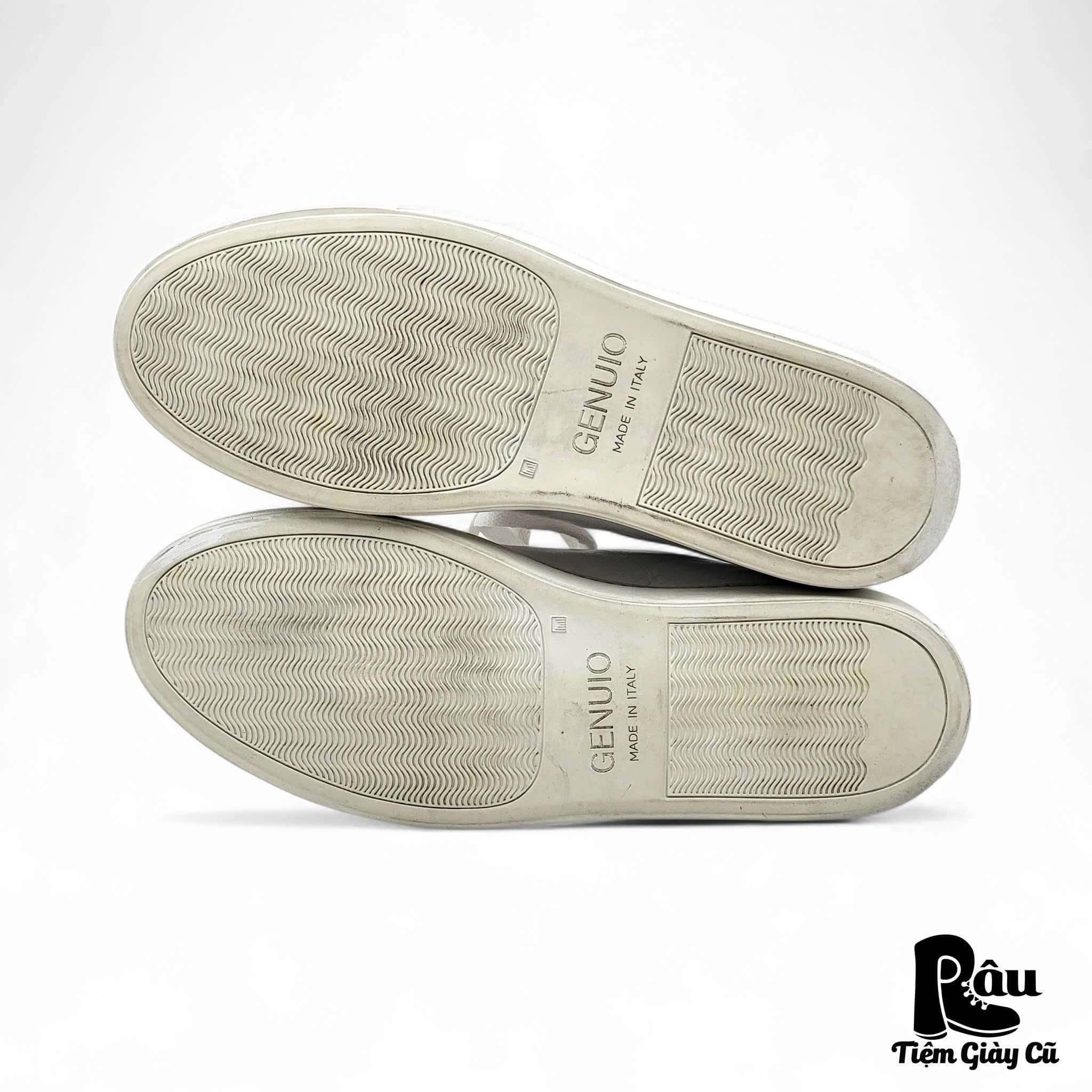  |SIZE 40| GENUIO WHOLECUT MINIMAL LOW-TOP LEATHER SNEAKER Z40-7989 