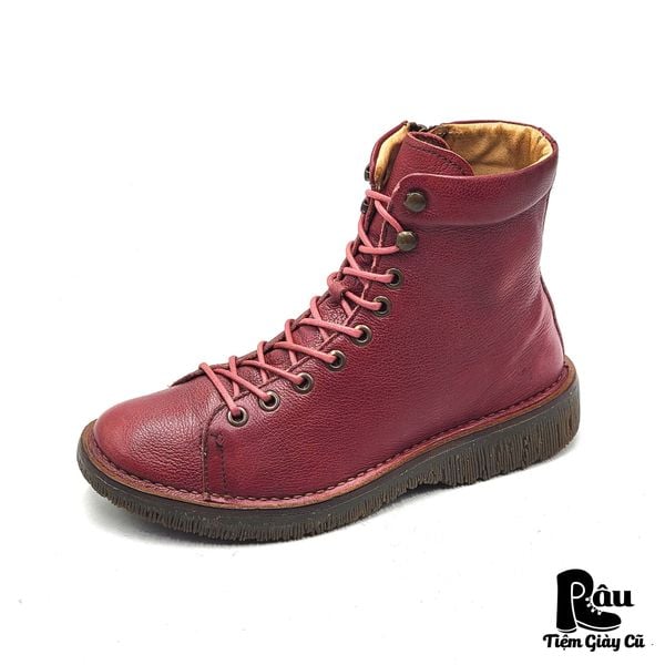  |SIZE 38| EL NATURALISTA N5572 VOLCANO BURGUNDY LACE-UP BOOT Z38-8129 