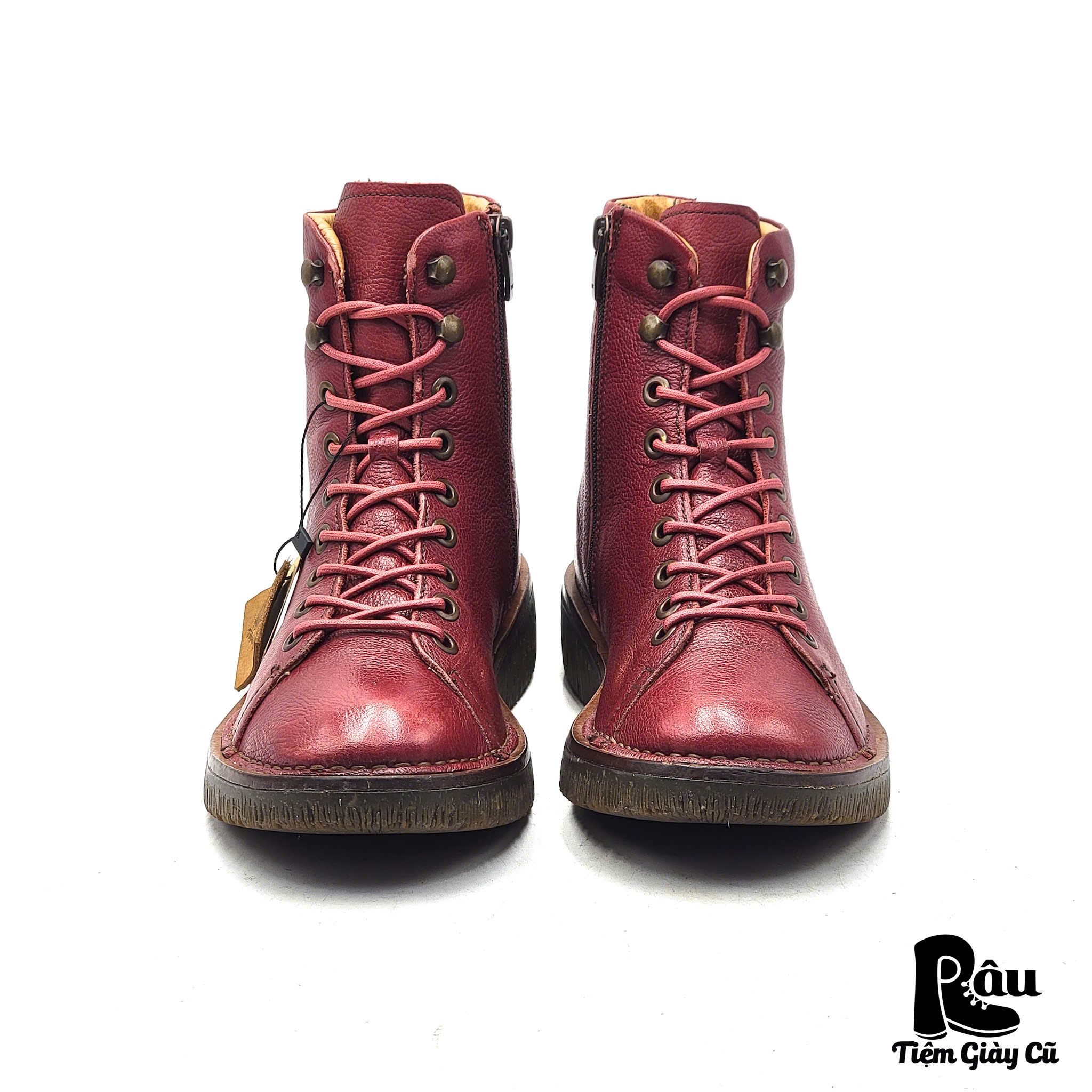  |SIZE 38| EL NATURALISTA N5572 VOLCANO BURGUNDY LACE-UP BOOT Z38-8129 