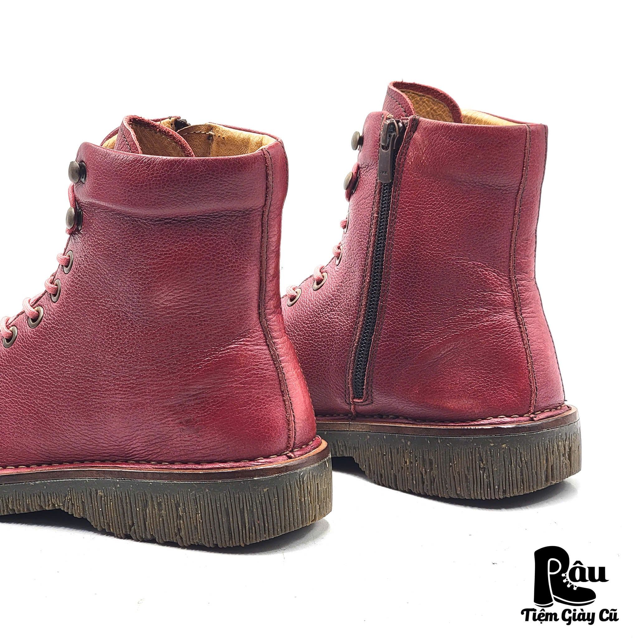  |SIZE 38| EL NATURALISTA N5572 VOLCANO BURGUNDY LACE-UP BOOT Z38-8129 