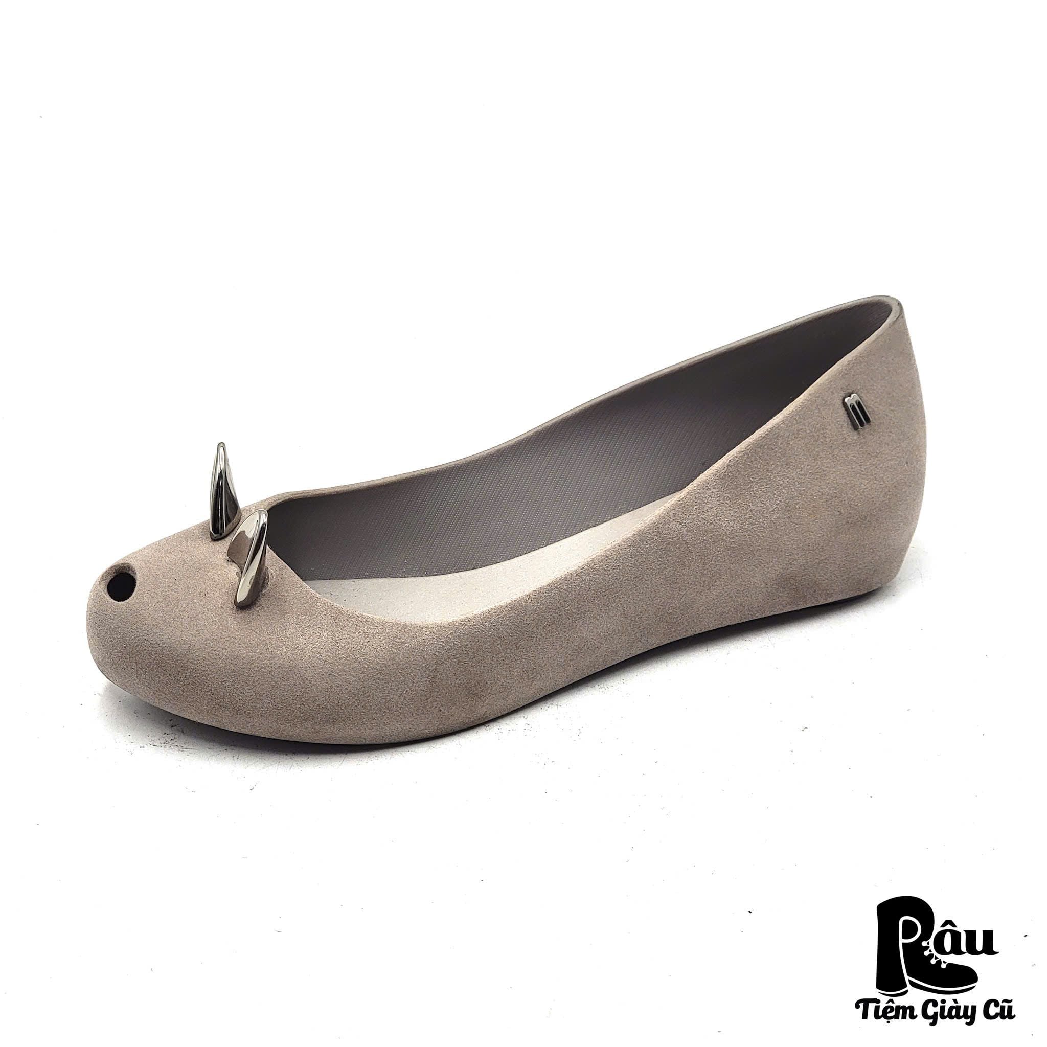  |SIZE 39| MELISSA TAUPE MEOW GIRL BALLET FLATS Z39-8128 
