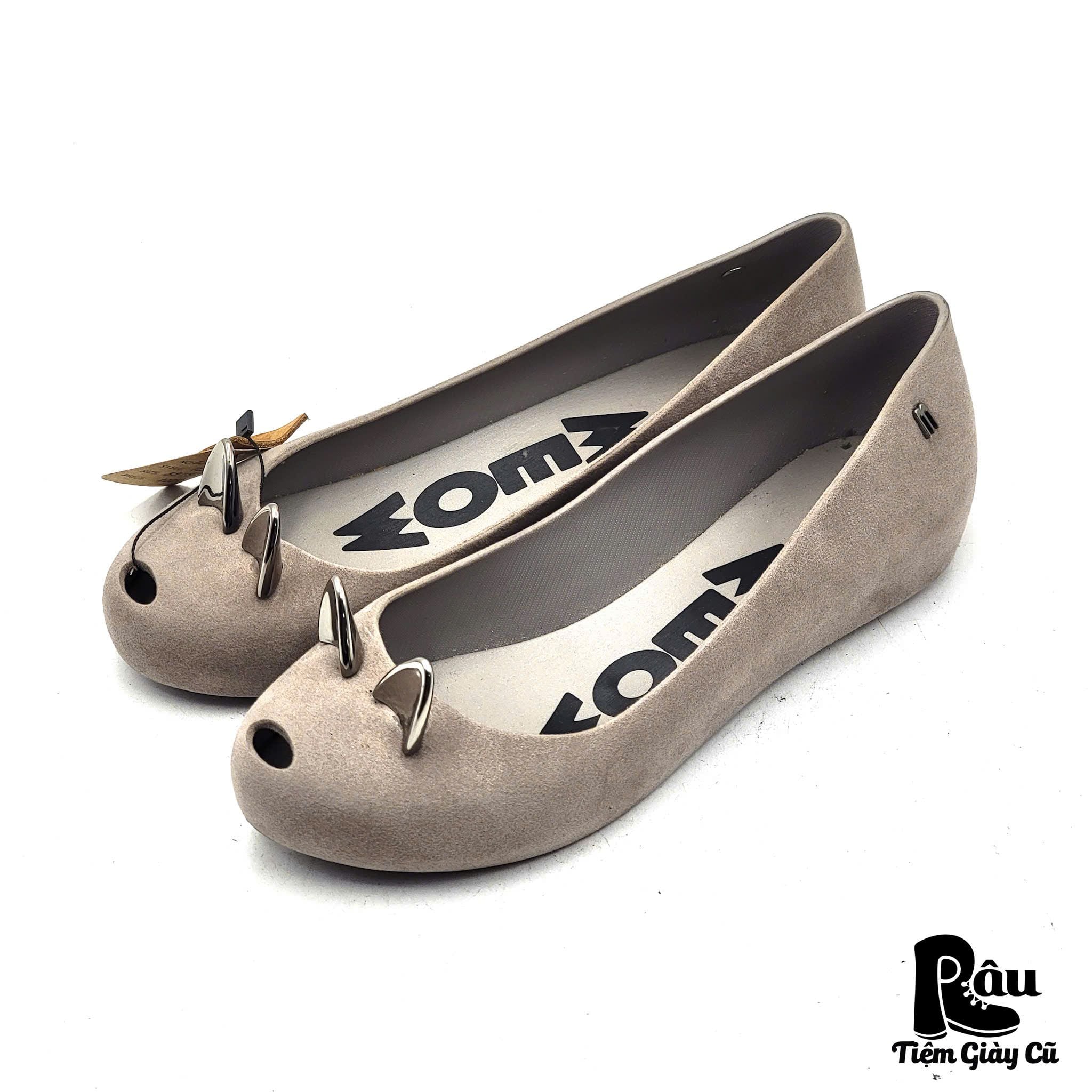  |SIZE 39| MELISSA TAUPE MEOW GIRL BALLET FLATS Z39-8128 