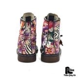  |SIZE 37.5| CULT 101845 FABRIC FLORAL LACE UP BOOT AB37.5-4959 