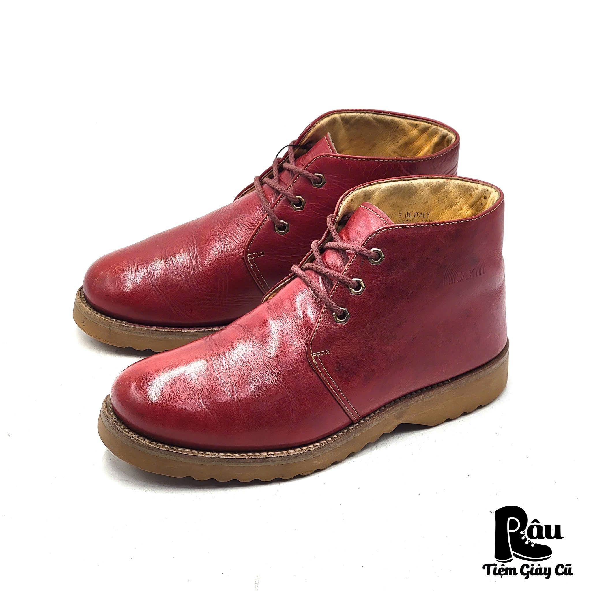  |SIZE 39| SAX VINTAGE RED CHUKKA BOOT Z39-8124 