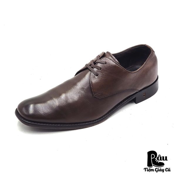  |SIZE 41| JOHN VARVATOS HICKORY BROWN DERBY SHOES Z41-8145 