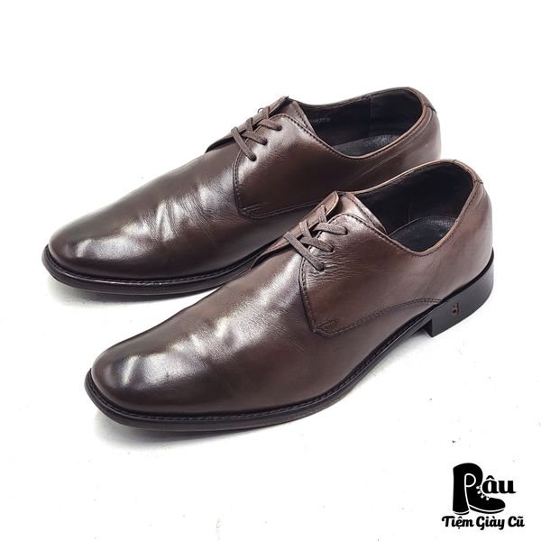  |SIZE 41| JOHN VARVATOS HICKORY BROWN DERBY SHOES Z41-8145 