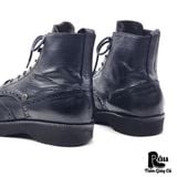  |SIZE 41| CESARE P. LIGHTWEIGHT BLACK  WINGTIP BROGUE BOOT Z41-8152 