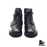  |SIZE 41| CESARE P. LIGHTWEIGHT BLACK  WINGTIP BROGUE BOOT Z41-8152 